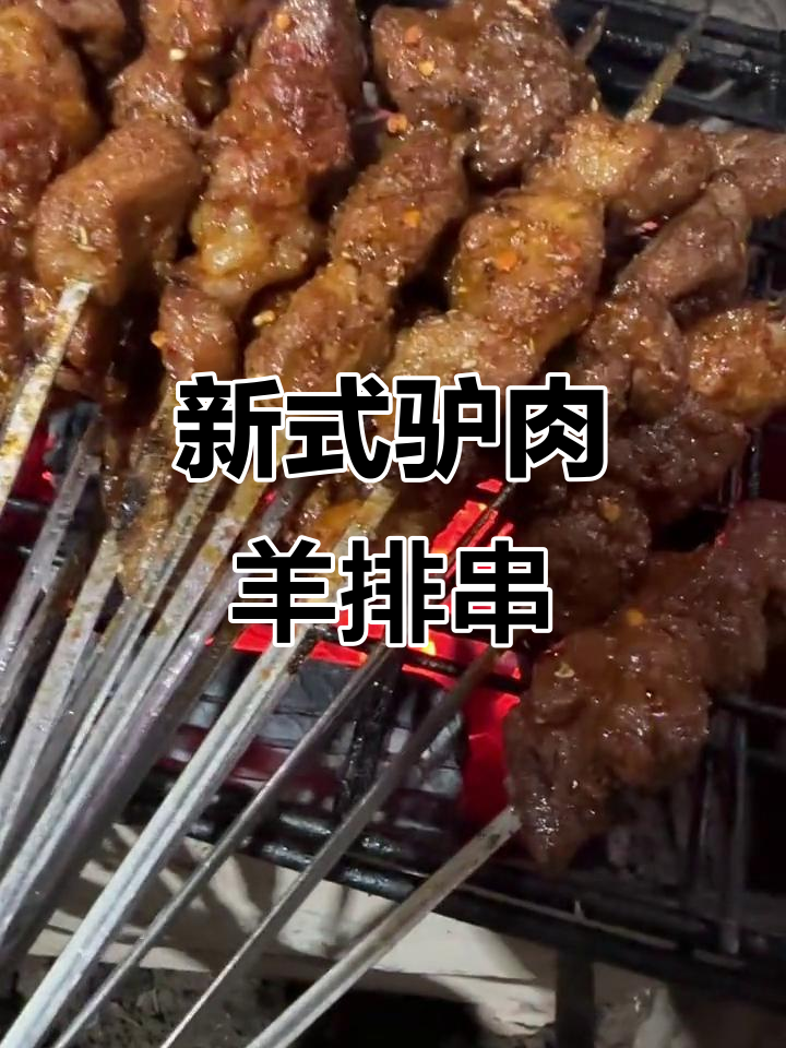 驴肉羊肉串新风潮，铁签竹签搭配更美味