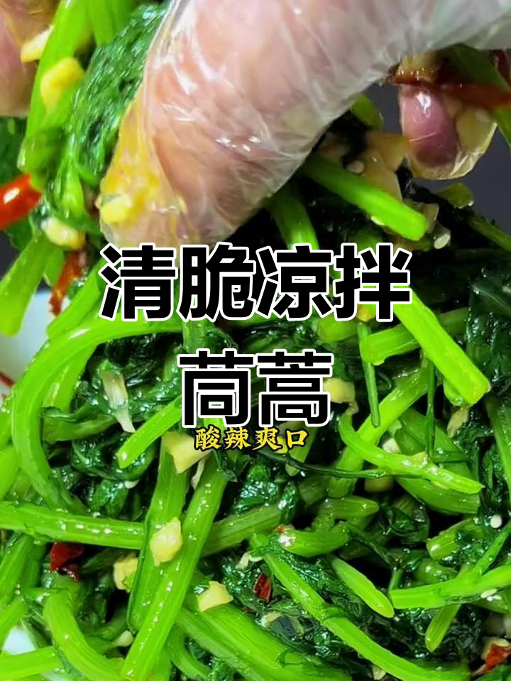 酸辣爽口凉拌茼蒿,开胃又下饭