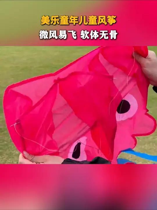 春天就要带孩子去户外跑跑,放放风筝,无骨多风口的设计孩子稍微跑跑就能放起来,又有成就感还锻