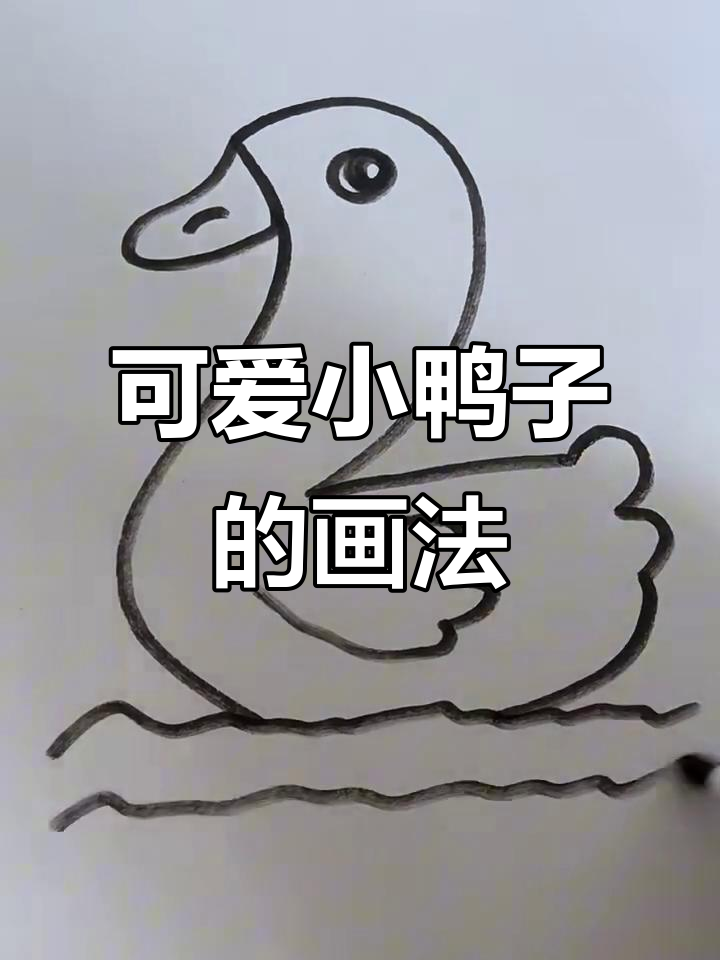 小鸭子简笔画，轻松学会！
