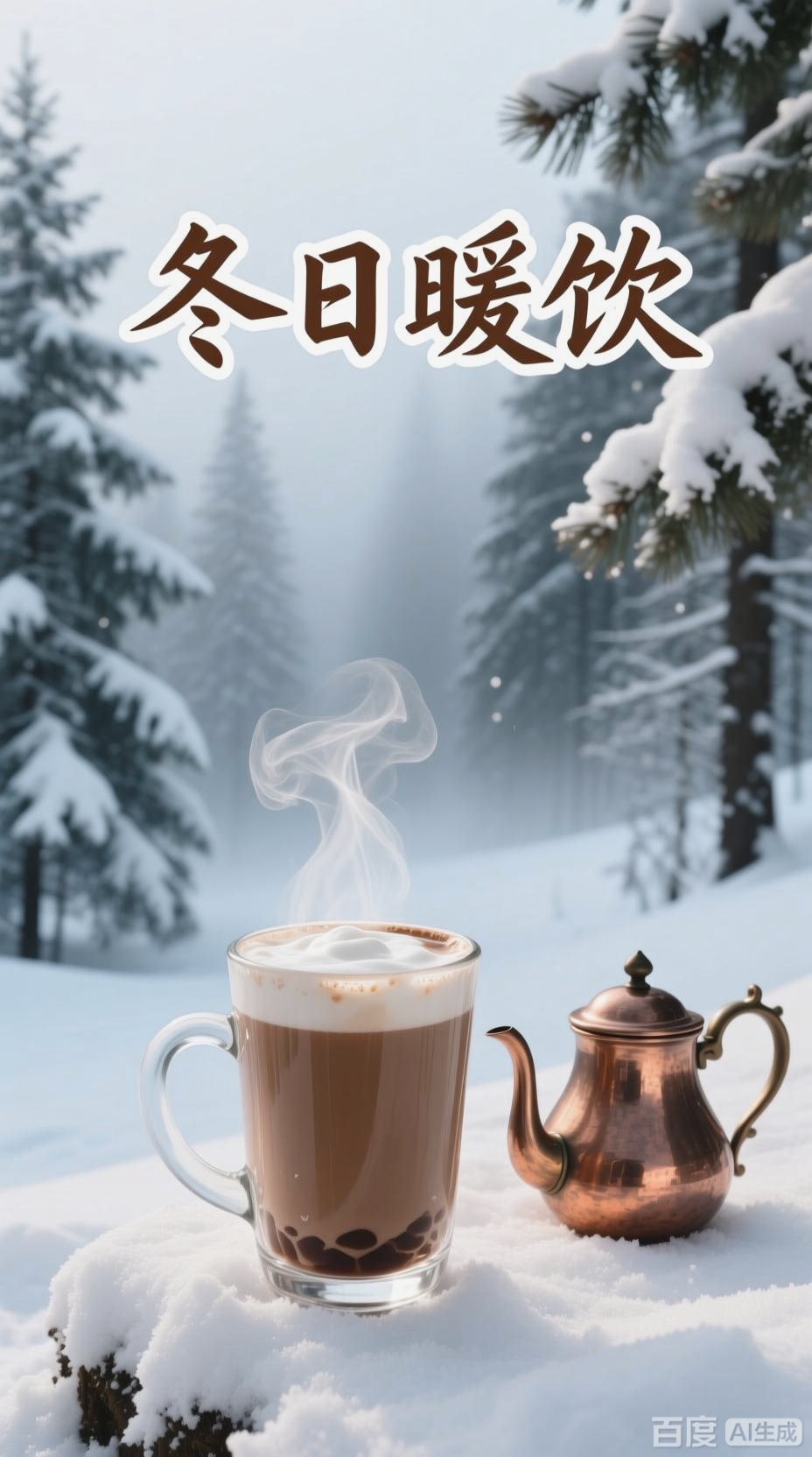 冬日里的温暖，巧克力奶茶的诱惑