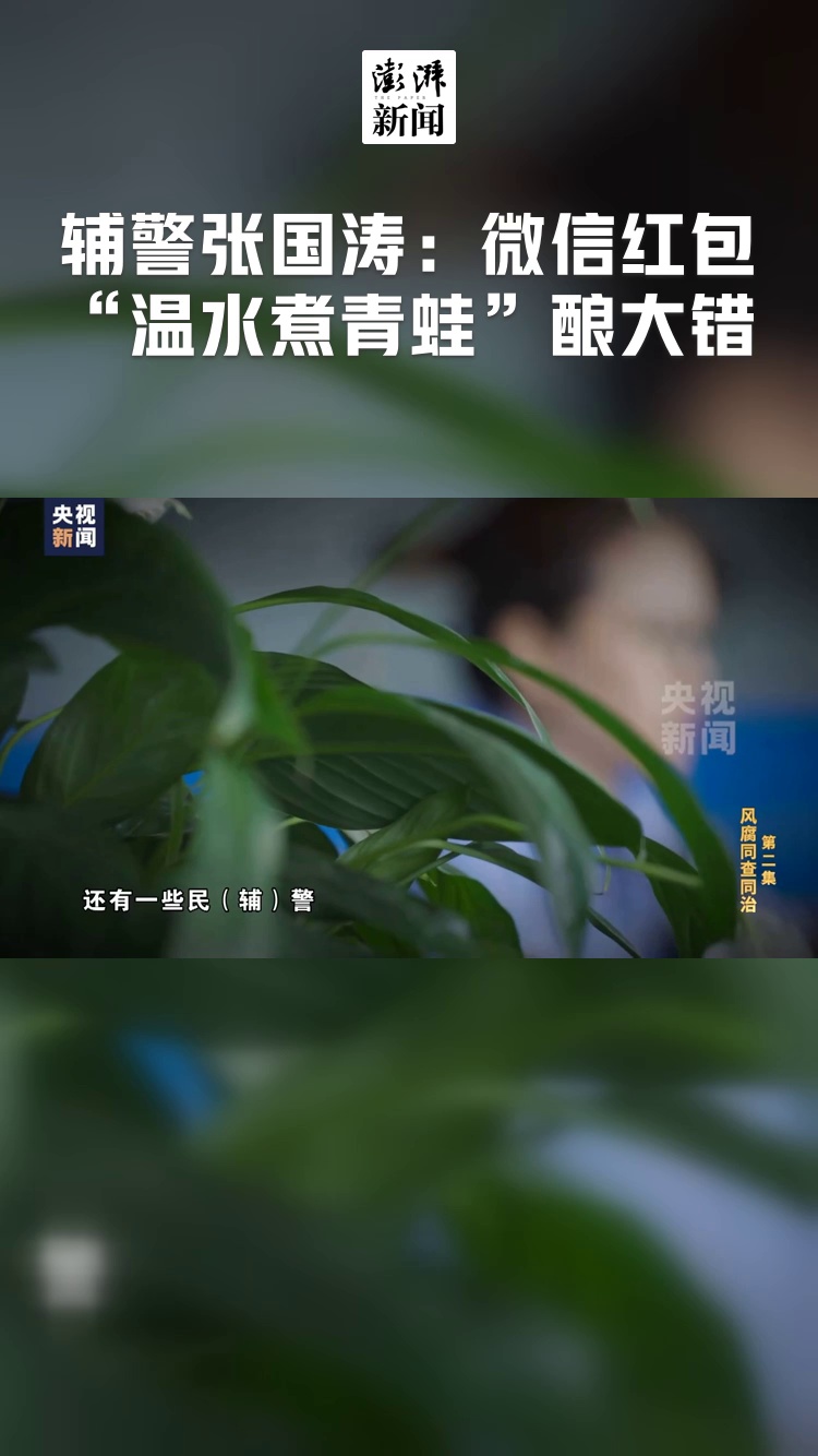 辅警张国涛:微信红包“温水煮青蛙”酿大错
