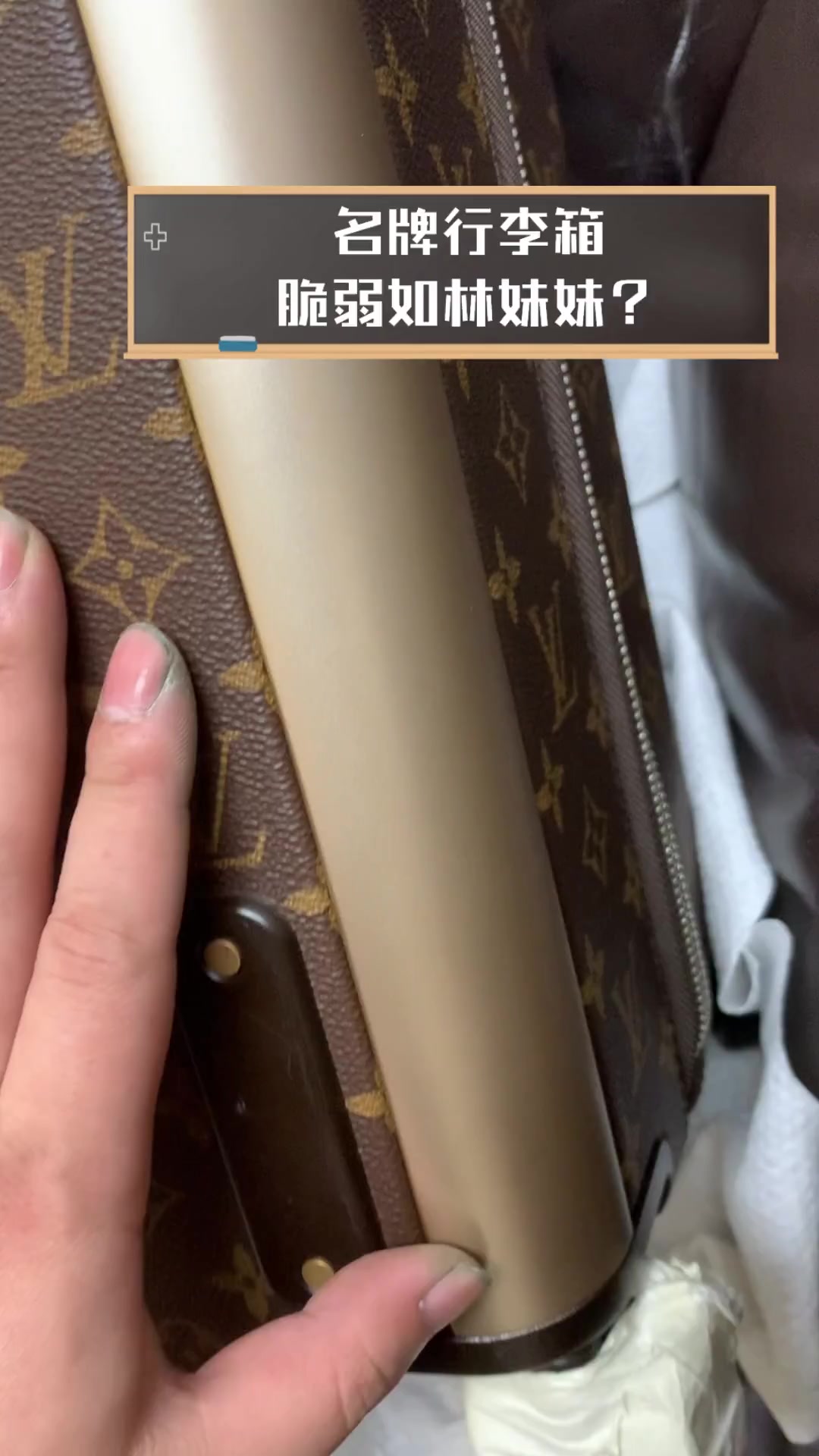 名牌行李箱,脆弱如林妹妹?