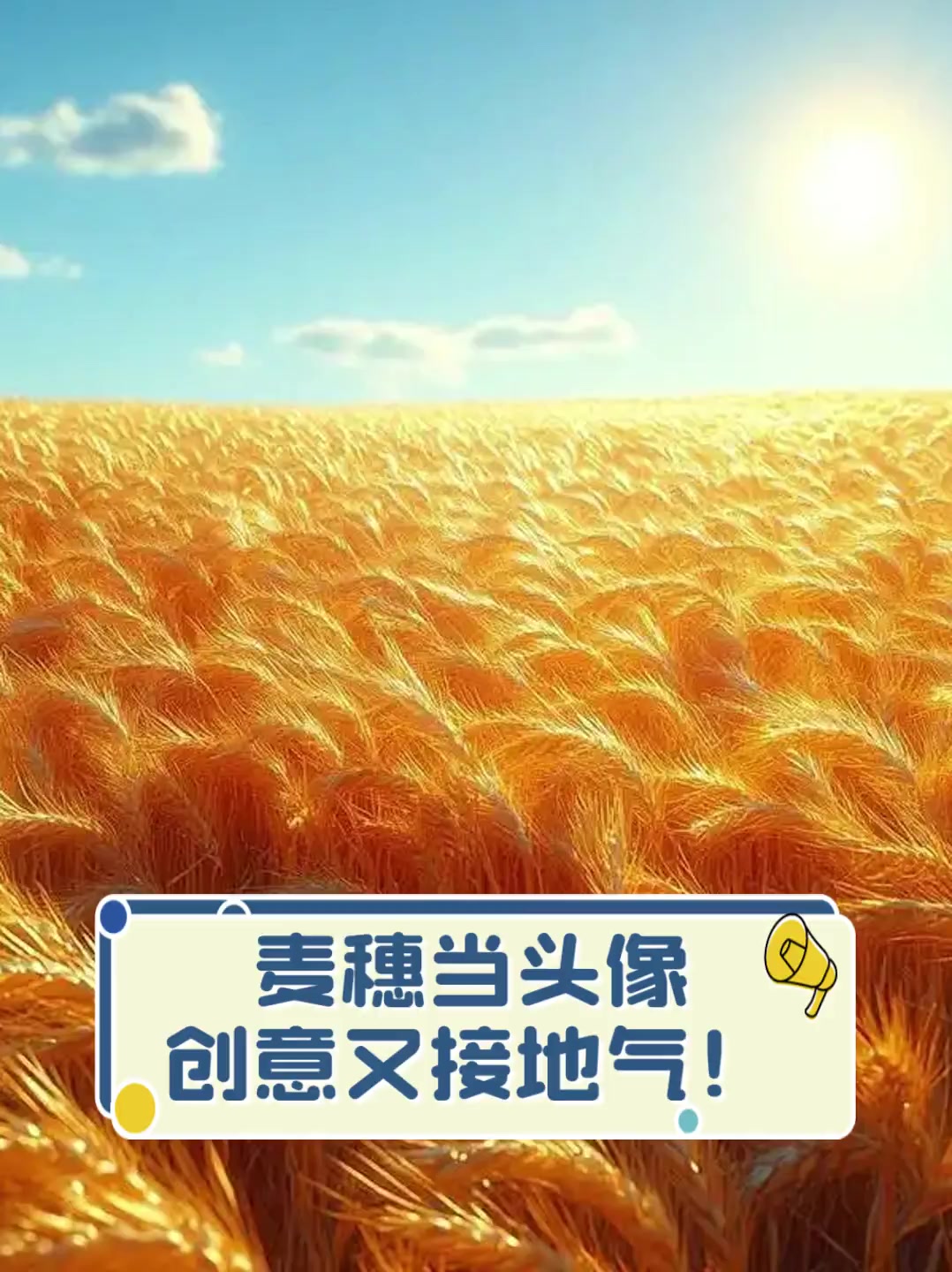 麦穗当头像,创意又接地气!