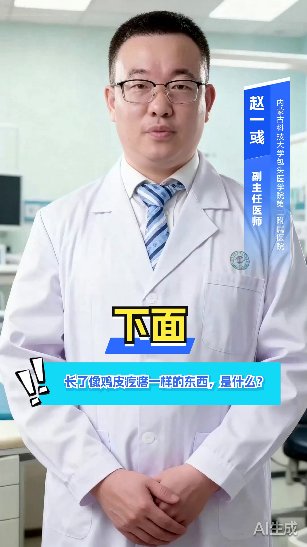 下面长了像鸡皮疙瘩一样的东西，是什么？