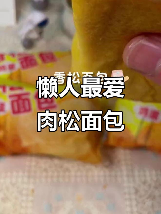 懒人早餐必备:肉松面包,大人小孩都爱吃