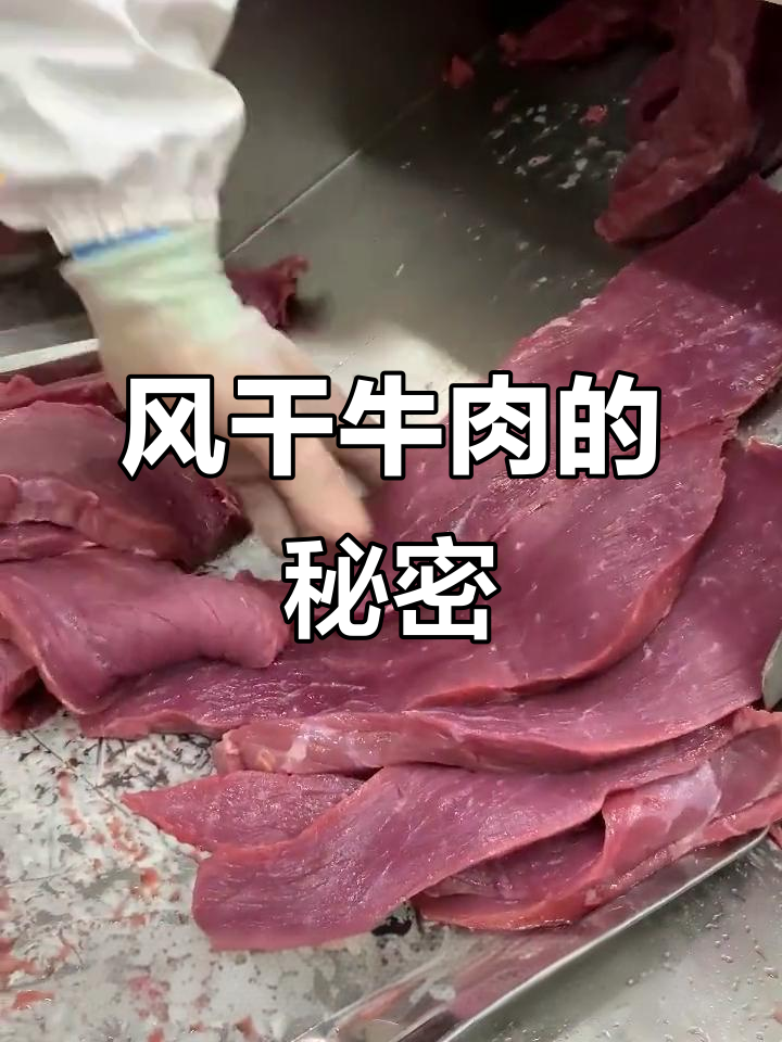 蒙都风干牛肉:选草原牛后腿肉,六斤鲜肉才能做出一斤牛肉干