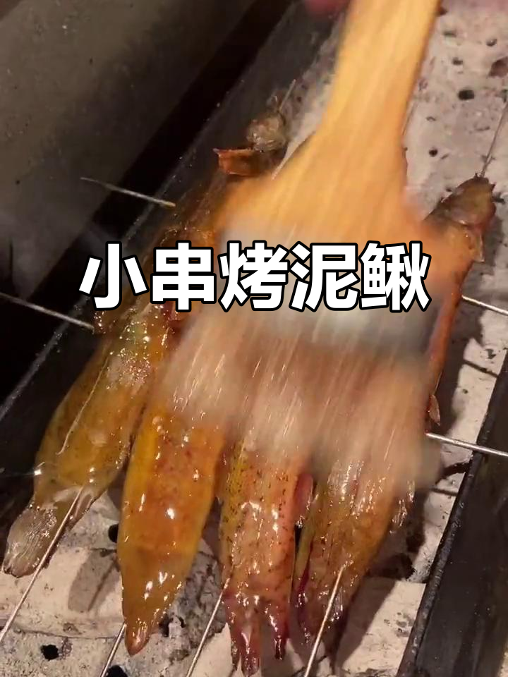 野生泥鳅鱼烧烤,刷酱油醋去腥味,配啤酒最美味