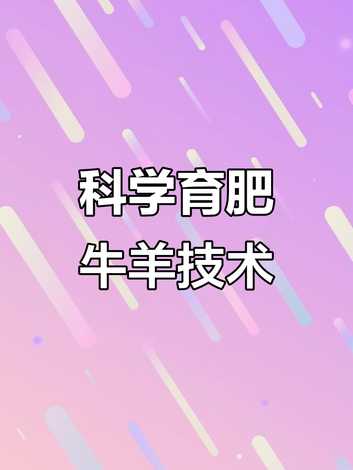 育肥牛羊养殖技巧大揭秘,简单实用的方法让你轻松上手