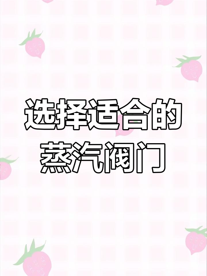 蒸汽系统中阀门选择要点,哪种最适合?