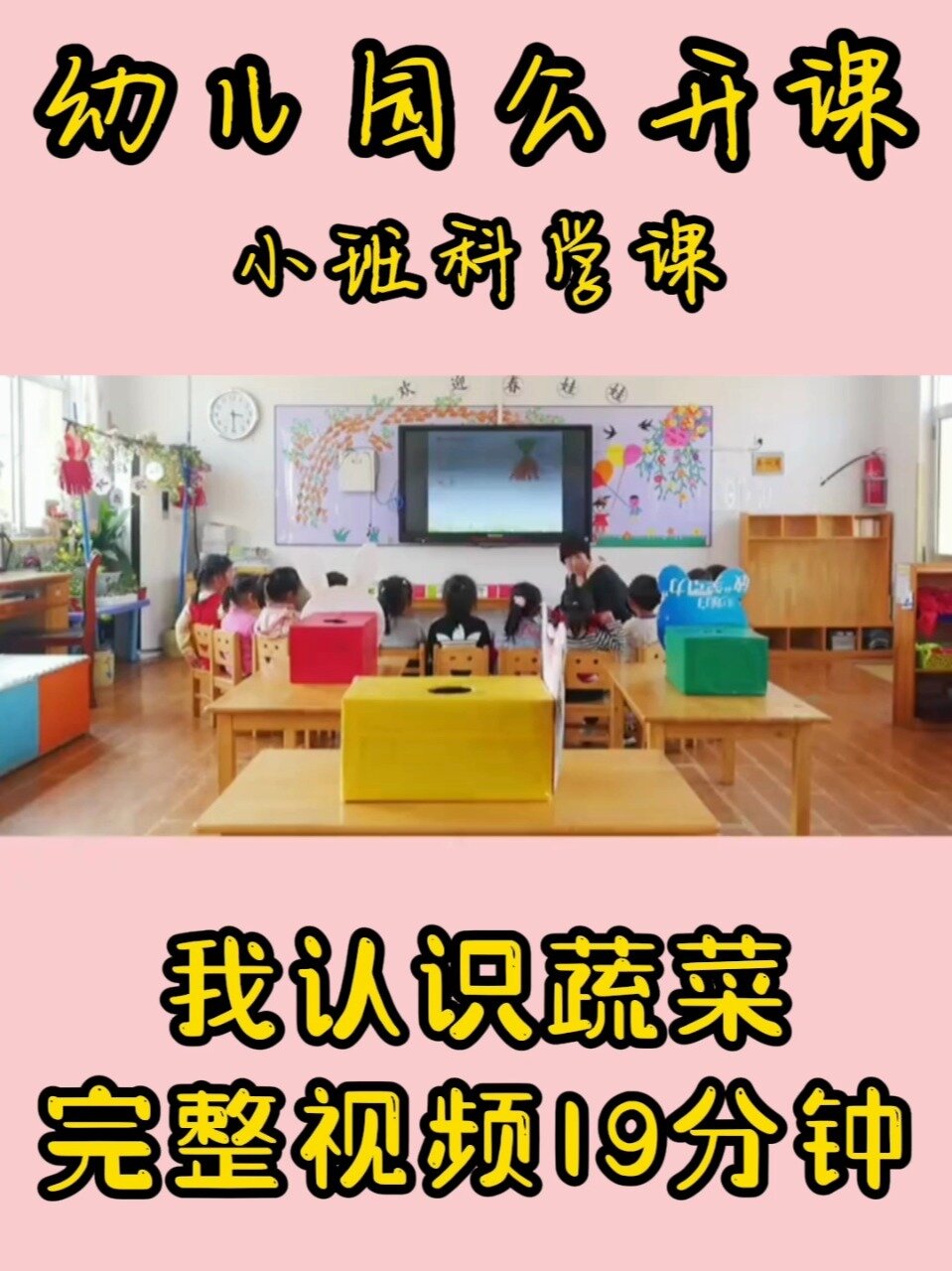 幼儿园公开课小班科学课《我认识蔬菜》