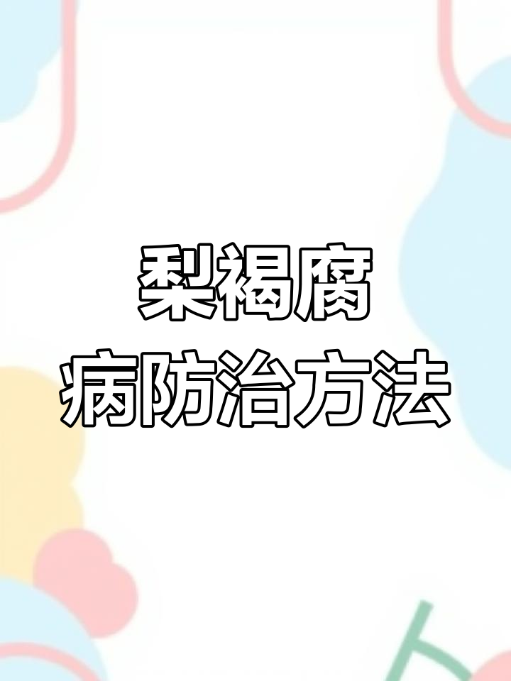 梨褐腐病症状与防治技巧,果园管理全攻略