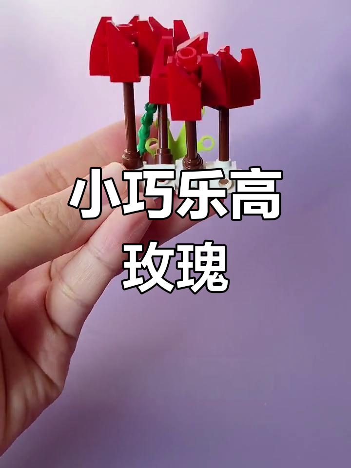 迷你乐高花束拼装教程