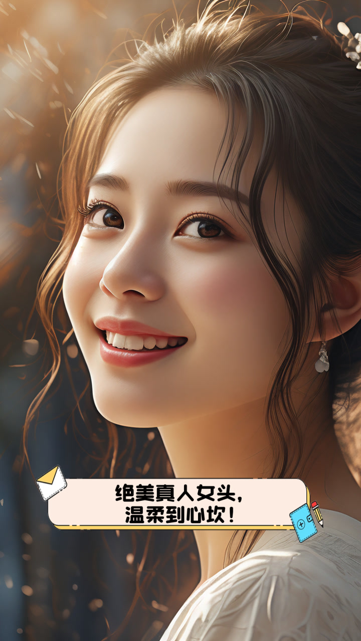 绝美真人女头,温柔到心坎!