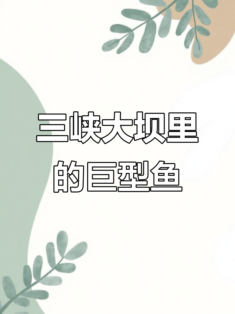 三峡大坝蓄水20年，库区最大鱼能长多大？放干水库要多久
