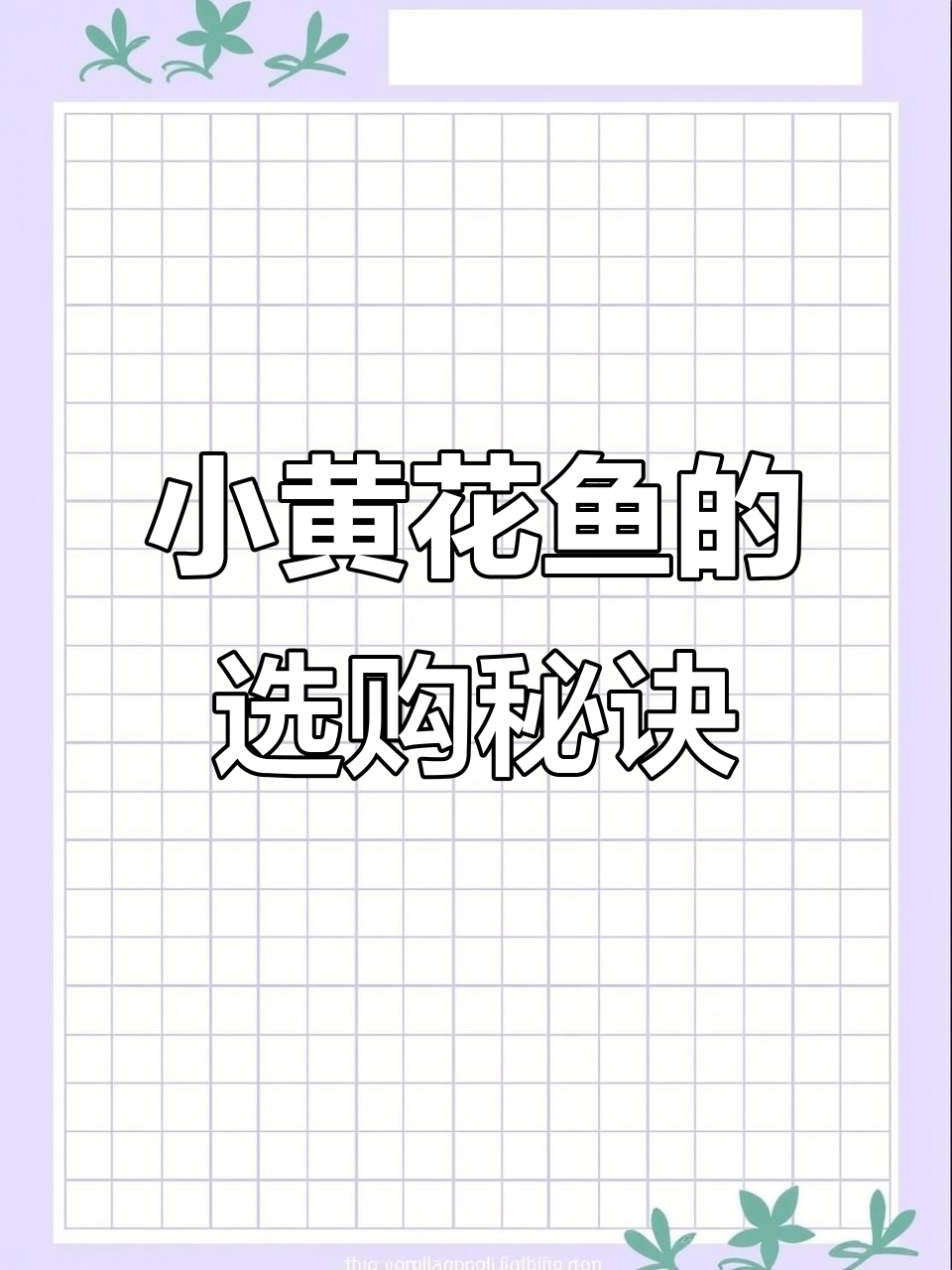 如何挑选新鲜小黄花鱼？掌握这些技巧轻松选对