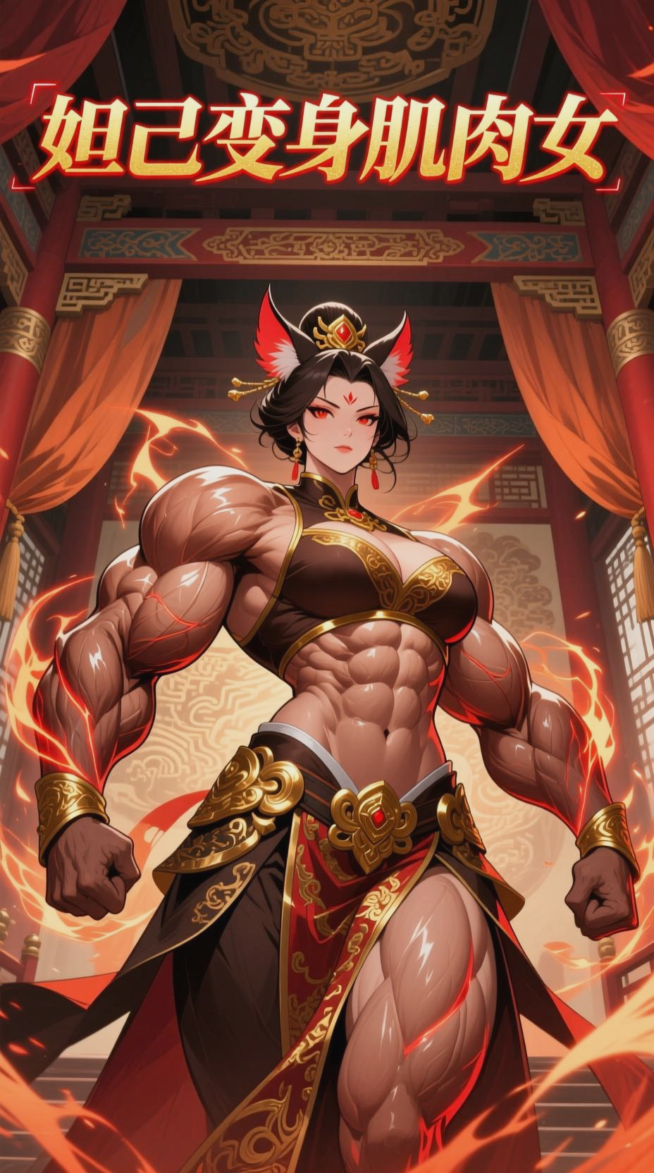 妲己变身肌肉女，奇幻蜕变