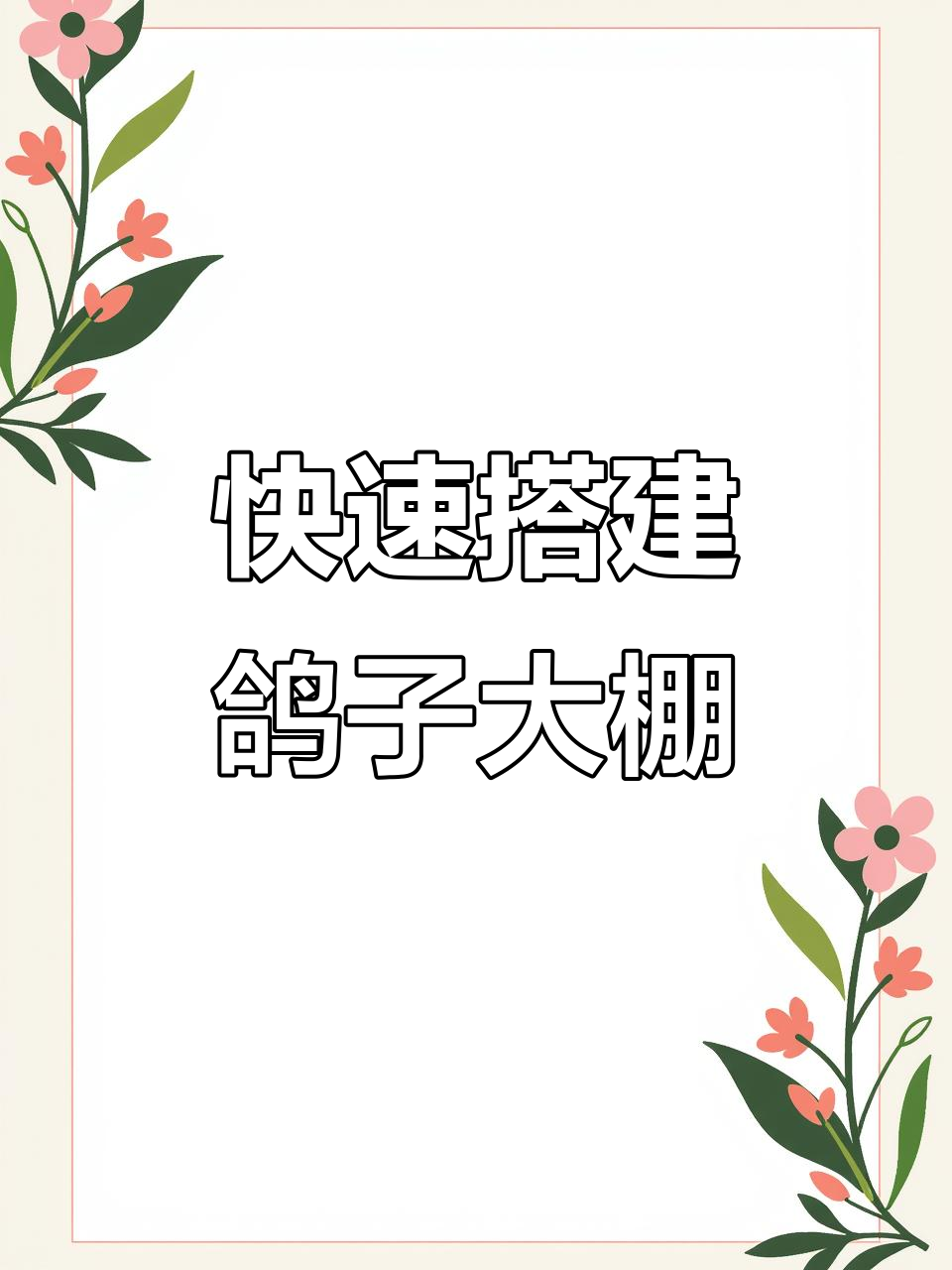 周口沈丘鸽子养殖棚施工:5人两天完成,抗风抗压设计