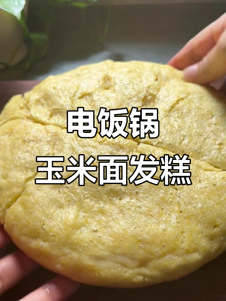 电饭锅做玉米面发糕，轻松搞定无火烹饪