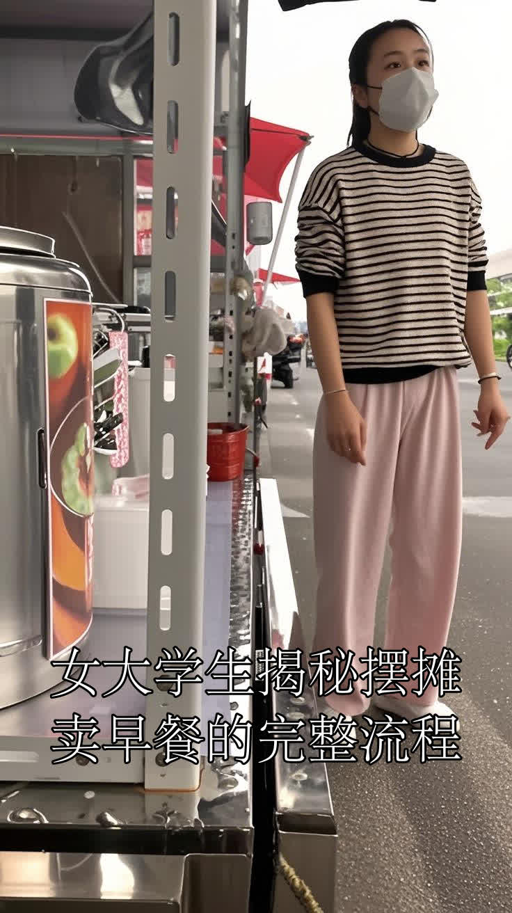 女大学生揭秘摆摊卖早餐的完整流程
