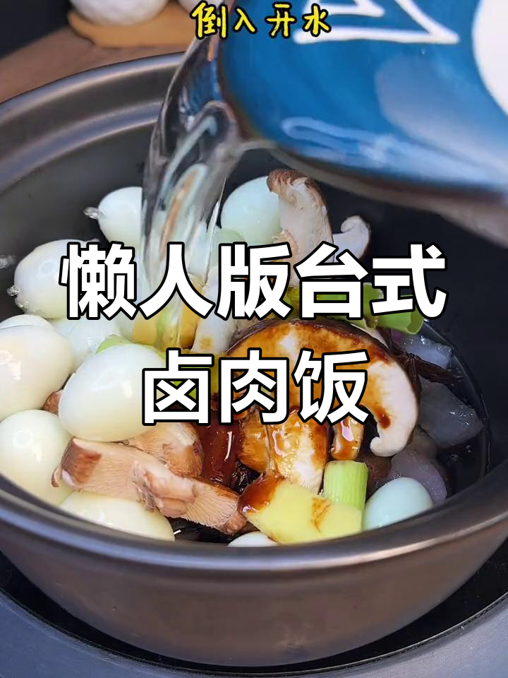 在家轻松做出正宗台式卤肉饭,米饭配汤汁超下饭