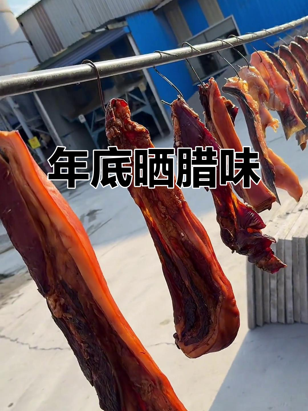 腊月到,晒腊鱼腊肉,年味十足!