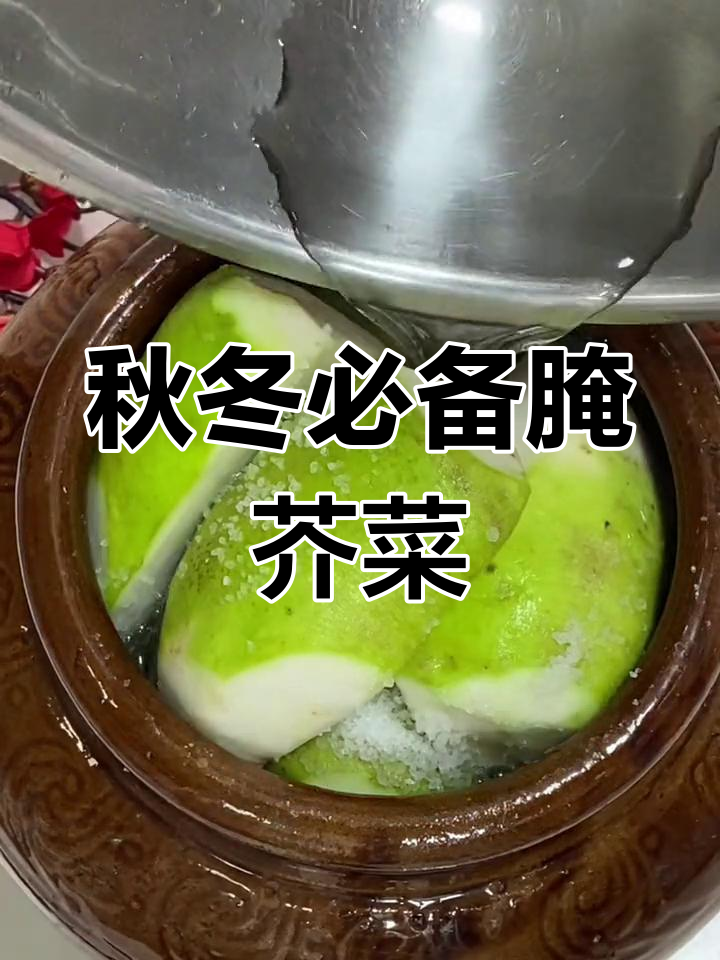 秋季腌芥菜疙瘩,咸菜的完美做法