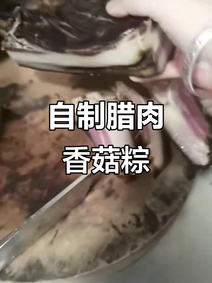 土猪腊肉香菇粽子,香气扑鼻的独特美味