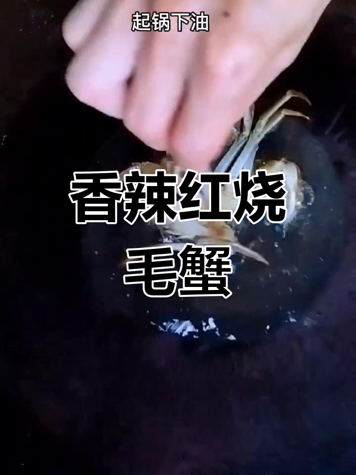红烧毛蟹的家常做法,外脆内嫩超美味