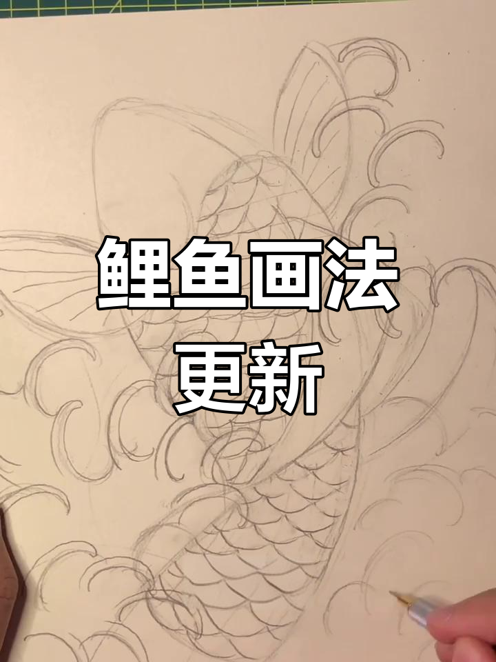 继续探索鲤鱼画法,重温经典传统绘画步骤!