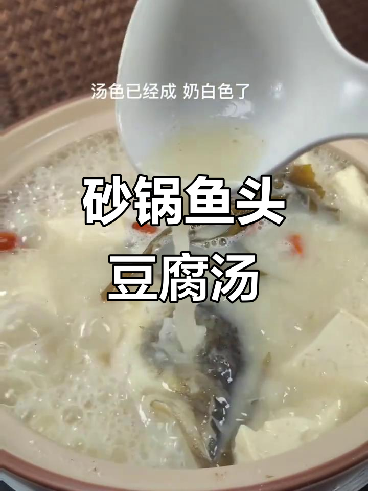 砂锅鱼头豆腐汤,鲜香四溢暖心美味