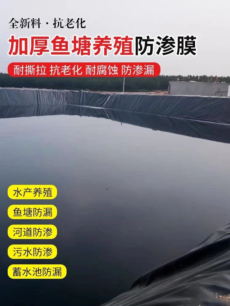 鱼塘防渗膜 鱼池土工膜养殖黑膜厂家