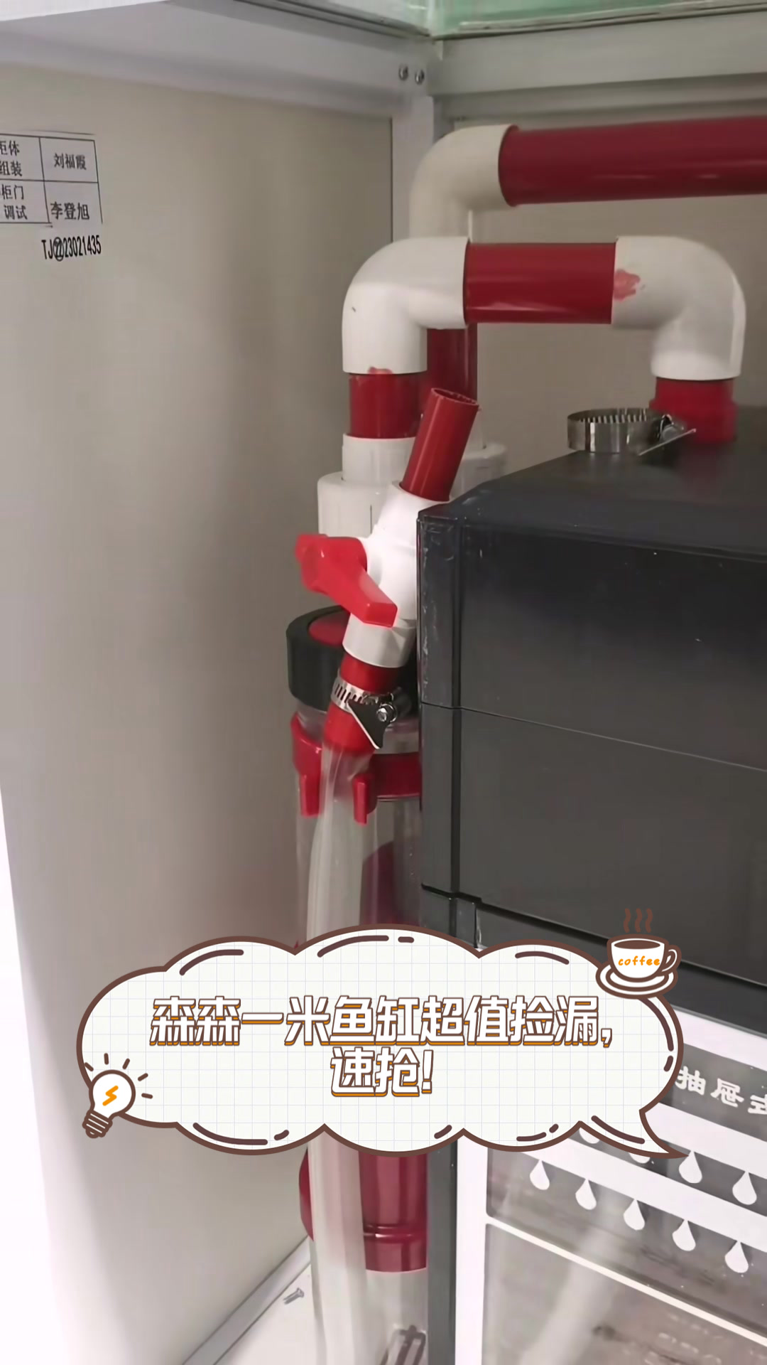 森森一米鱼缸超值捡漏，速抢！