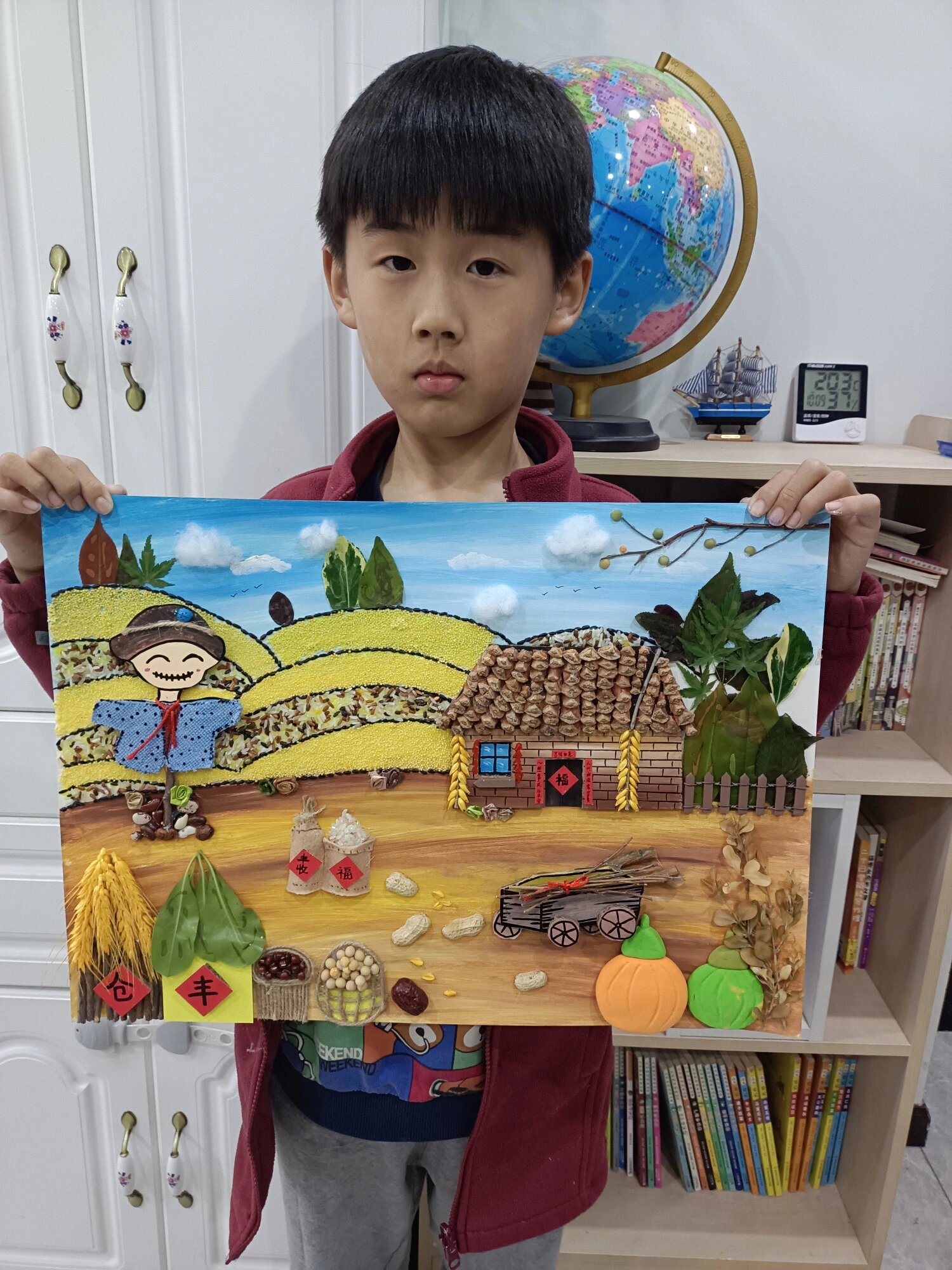 大丰收五谷杂粮手工画