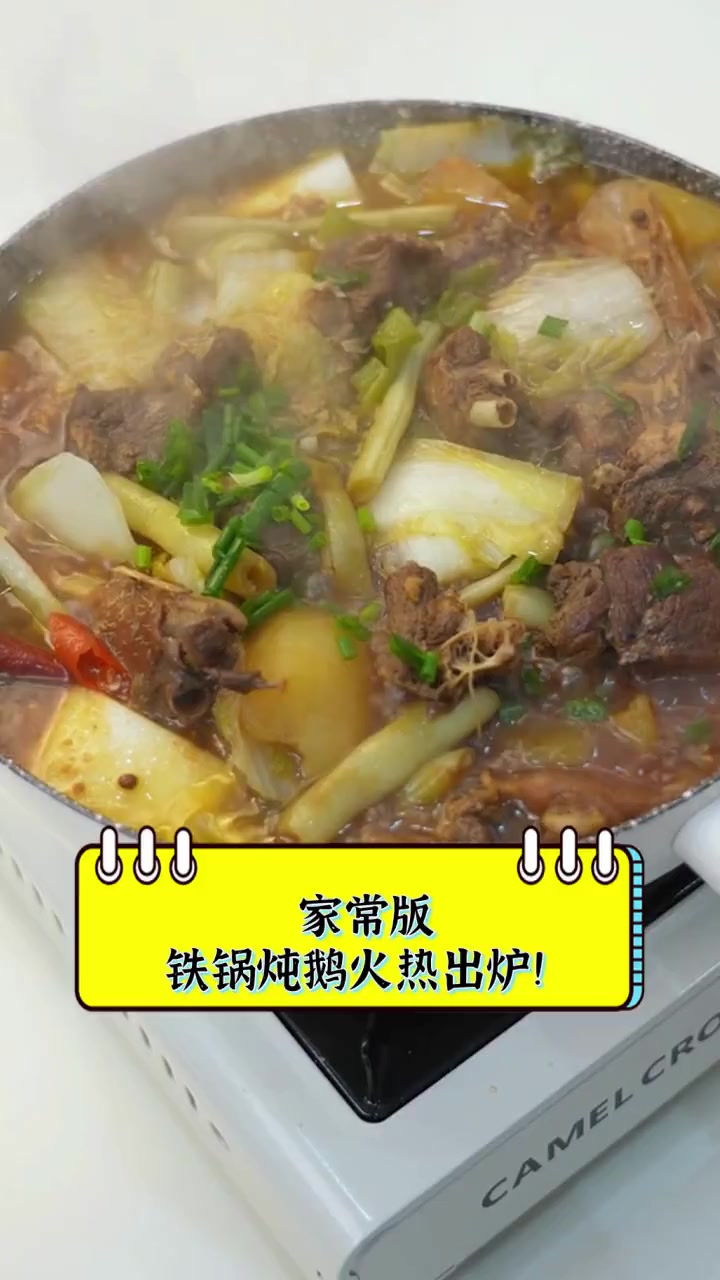 家常版,铁锅炖鹅火热出炉!