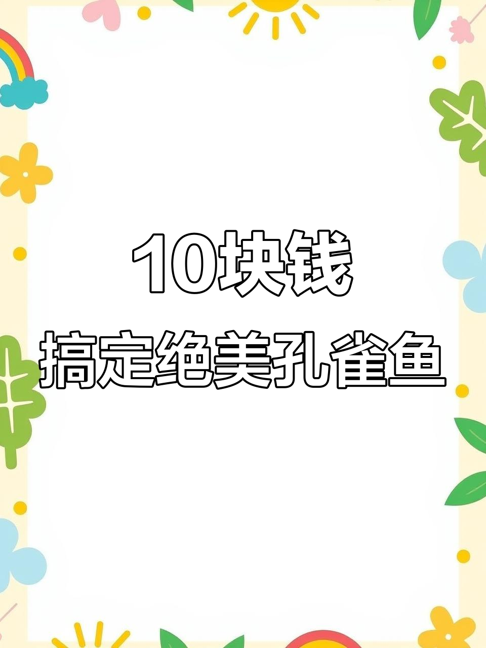 10元养出全网最美孔雀鱼,杂袍也能变美!