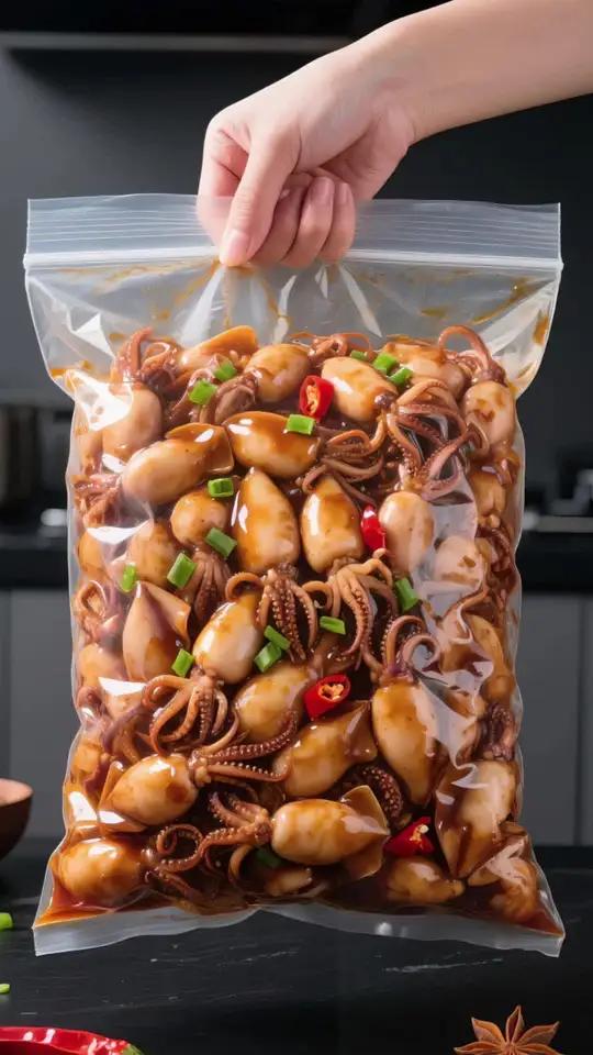 香辣入味,一口拉丝的鱿鱼仔!个个胖嘟嘟的肥厚饱满,咬下去吸饱了汤汁,太美味了!精选新鲜优质