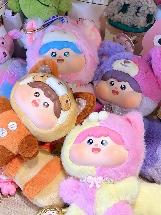 有被爽到诶手气巨好的棉花糖萌粒开箱 开箱萌粒潮玩肉球盲盒