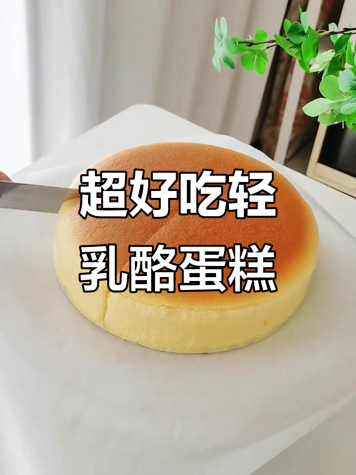 八寸芝士蛋糕,绵密细腻如冰激凌口感,轻松烘焙超满足