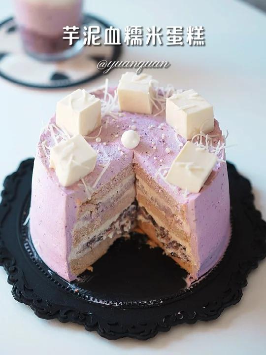 冬日浪漫系芋泥蛋糕芋泥脑袋一口满足～