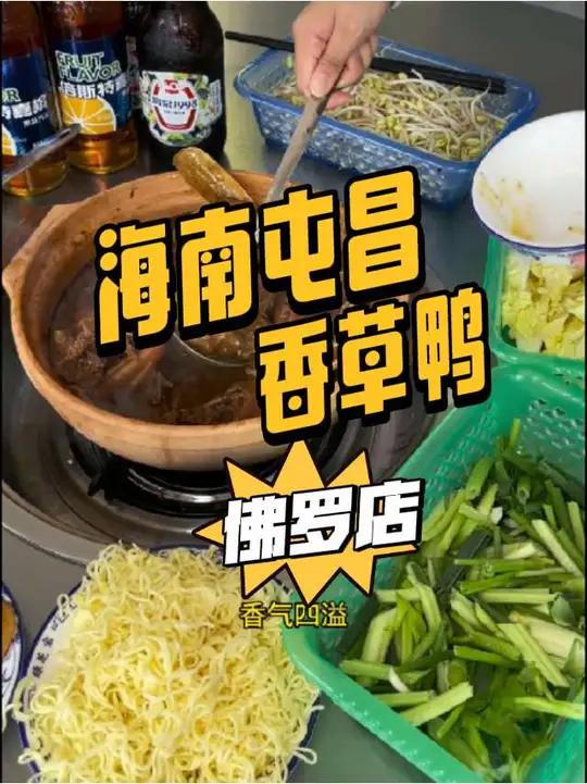 在乐东佛罗镇,也能吃到美味的海南屯昌香草鸭了