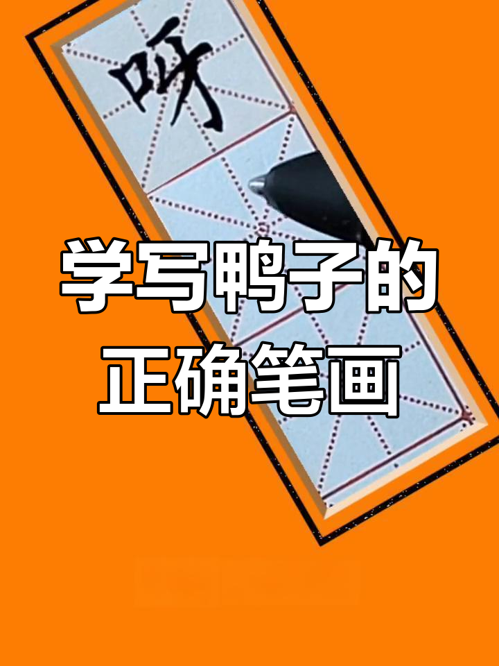 书法技巧：如何写好“鸭子”左右结构，掌握细节让字更生动