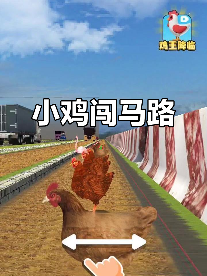 小鸡过马路,萌态十足!