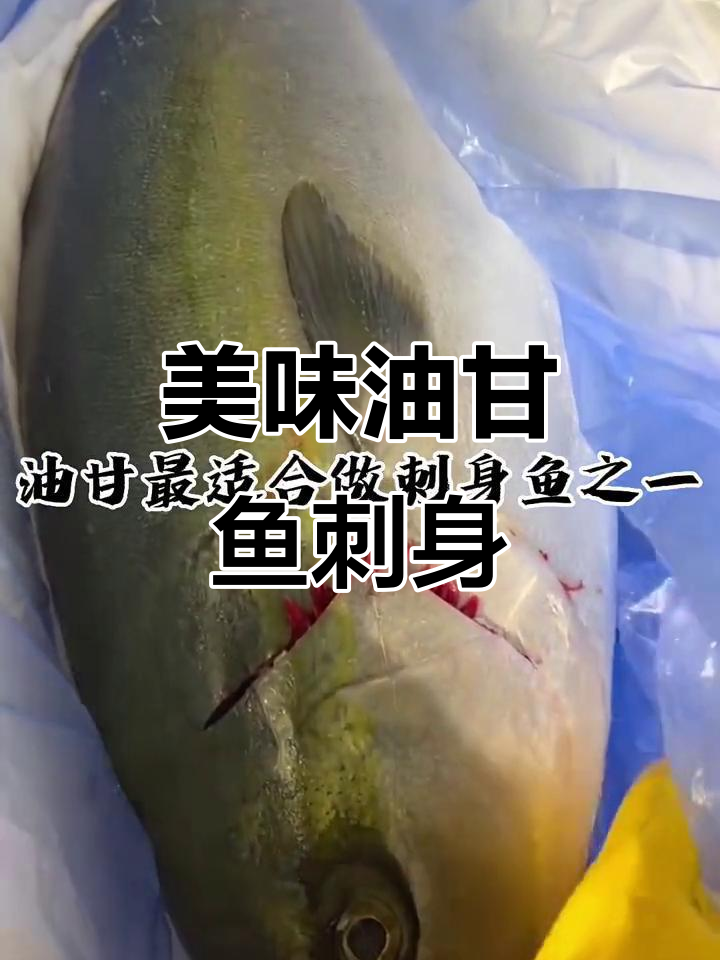 油甘鱼刺身:鲜美细腻,口感如丝滑般让人无法抗拒
