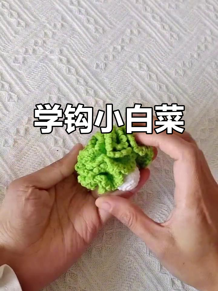 钩针教程：从零开始学白菜编织，简单步骤教你轻松上手