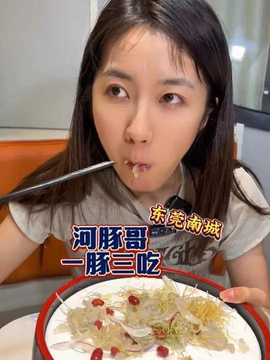 东莞南城吃河豚一豚三吃,河豚鱼生吃爽了!假期的快乐是美食给的#唯美食不能辜负 #人类丰容美