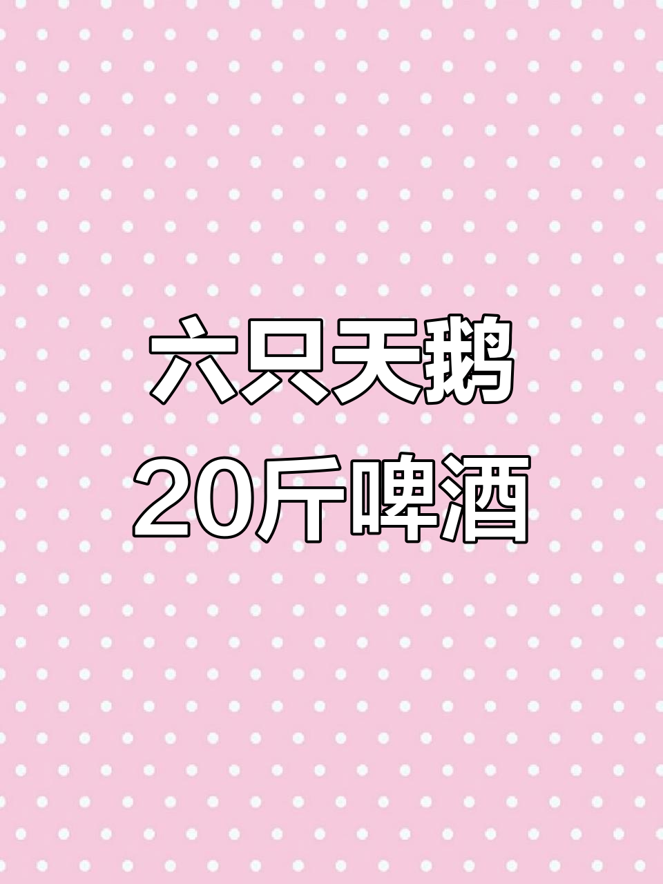 20斤啤酒挑战,六只天鹅原浆精酿让你喝到停不下来