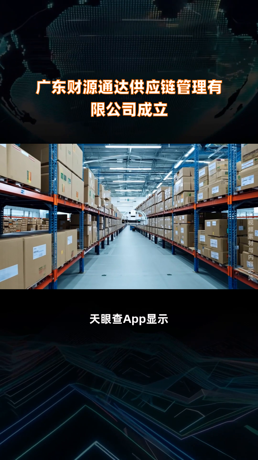 广东财源通达供应链管理有限公司成立|快报