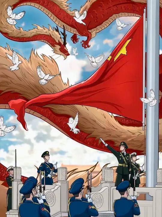 “如果信仰有颜色,那一定是中国红” 抗战胜利80周年致敬先烈画画板绘十二乐章