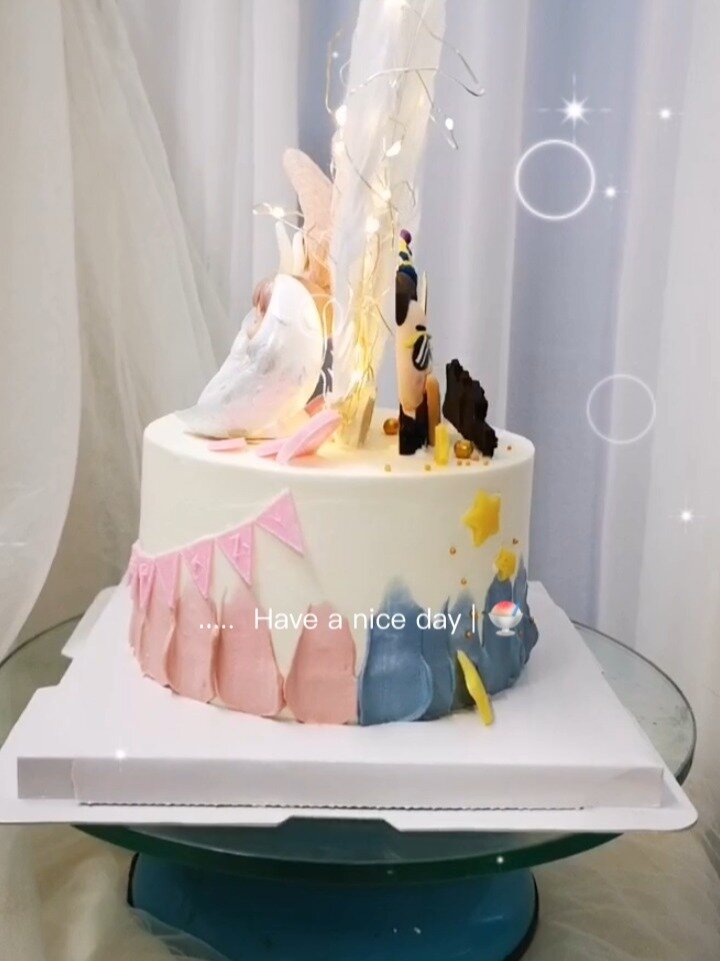 AB双面款蛋糕 父女款蛋糕